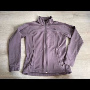 the north face purple lightweight zip up jacket S